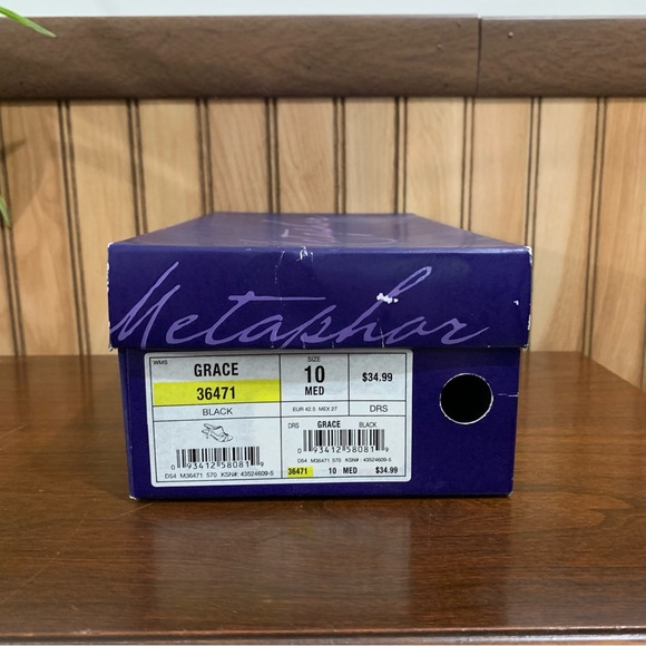 Metaphor Grace Black Rhinestone Formal Kitten Heel (10) - Picture 9 of 9